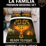 עונת 25-26 מצעים זוגי La familia עוף החול (מצעים מספר 2)  כולל: כיסוי פוך + שתי ציפיות לכרית