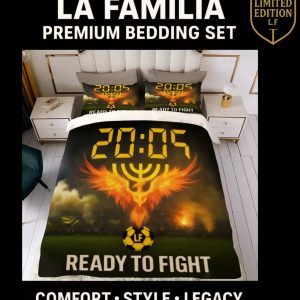 עונת 25-26 מצעים זוגי La familia עוף החול (מצעים מספר 2)  כולל: כיסוי פוך + שתי ציפיות לכרית