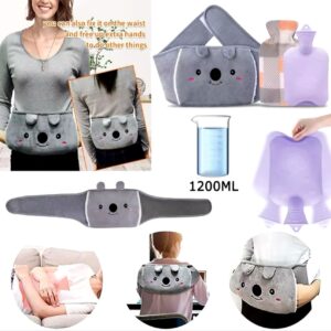 בקבוק חם עם חגורה לבטן/לגב - מושלם לחורף ולכאבים