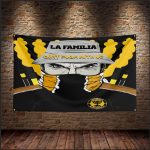 עונת 24-25 דגל לה פמיליה איש כועס - dont fuck with us גודל 90*1.50(דגל מס' 6)