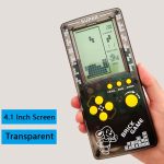 קונסולת טטריס רטרו בצבע צהוב שחור משנות ה-90 בגודל 4.1 אינץ'