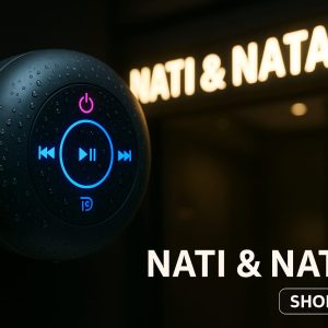 רמקול בלוטוס עמיד למים, תאורת אווירה צבעונית, סוללה עוצמתית, נצמד בחוזקה לחווית שמע מושלמת בכל מקלחת