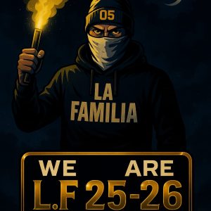 עונת 25-26  750 מדבקות LA FAMILIA (כל הדוגמאות שבמלאי)