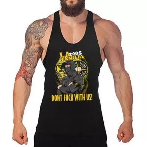 עונת 24-25 גופייה צמודה לחדר כושר XDon’t fuck with us