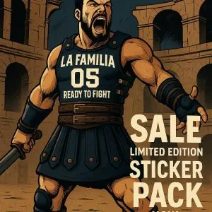 עונת 25-26 1,000 מדבקות (אפשרות בחירת כל הסוגים) LA FAMILIA