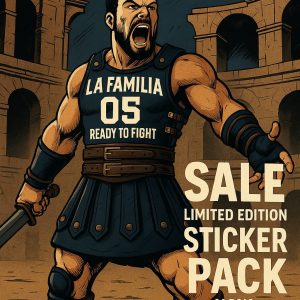 עונת 25-26 1,000 מדבקות (אפשרות בחירת כל הסוגים) LA FAMILIA